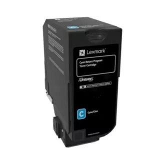 Lexmark 74C2SCE - toner, cyan (azurový) Lexmark 74C2SCE - toner, cyan (azurový)