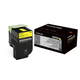 Lexmark 80C0S40 - toner, yellow (žlutý)