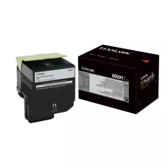 Lexmark 80C0X10 - toner, black (černý) Lexmark 80C0X10 - toner, black (černý)