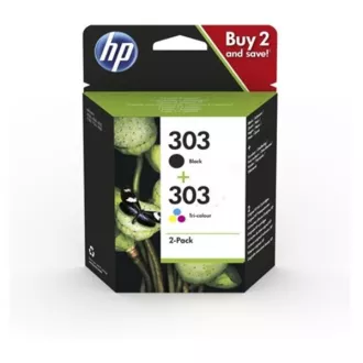 HP 303 (3YM92AE#301) - cartridge, black + color (černá + barevná) HP 303 (3YM92AE#301) - cartridge, black + color (černá + barevná)