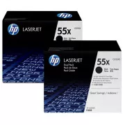 HP 55X (CE255XD) - toner, black (černý) 2ks