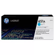 HP 651A (CE341A) - toner, cyan (azurový)