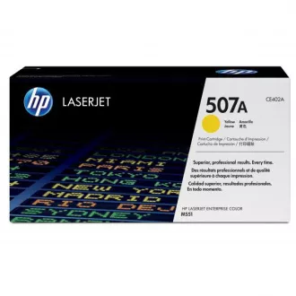 HP 507A (CE402A) - toner, yellow (žlutý) HP 507A (CE402A) - toner, yellow (žlutý)