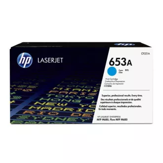 HP 653A (CF321A) - toner, cyan (azurový) HP 653A (CF321A) - toner, cyan (azurový)
