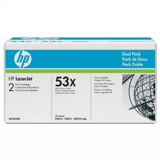 HP 53X (Q7553XD) - toner, black (černý) 2ks HP 53X (Q7553XD) - toner, black (černý) 2ks