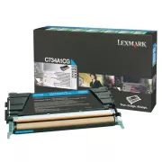 Lexmark C734A1CG - toner, cyan (azurový)