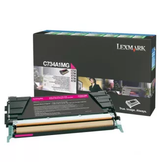 Lexmark C734A1MG - toner, magenta (purpurový) Lexmark C734A1MG - toner, magenta (purpurový)