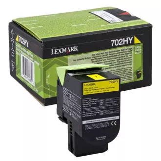 Lexmark 702H (70C2HY0) - toner, yellow (žlutý)
