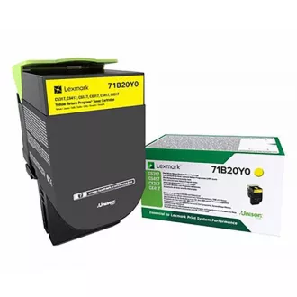 Lexmark 71B20Y0 - toner, yellow (žlutý) Lexmark 71B20Y0 - toner, yellow (žlutý)