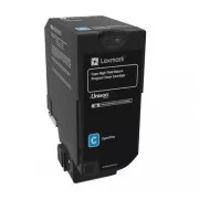 Lexmark 74C2HC0 - toner, cyan (azurový)