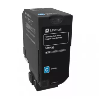 Lexmark 74C2HC0 - toner, cyan (azurový) Lexmark 74C2HC0 - toner, cyan (azurový)