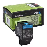 Lexmark 80C20C0 - toner, cyan (azurový)