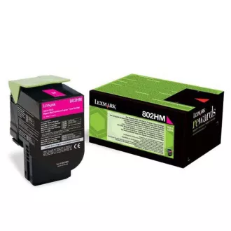 Lexmark 80C2HM0 - toner, magenta (purpurový)