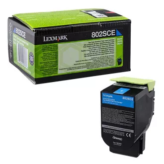 Lexmark 80C2SCE - toner, cyan (azurový) Lexmark 80C2SCE - toner, cyan (azurový)