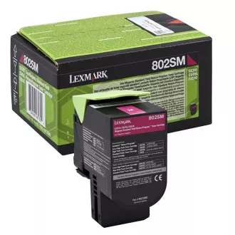 Lexmark 80C2SME - toner, magenta (purpurový) Lexmark 80C2SME - toner, magenta (purpurový)