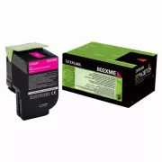 Lexmark 80C2XME - toner, magenta (purpurový)