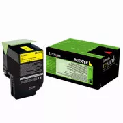 Lexmark 80C2XYE - toner, yellow (žlutý)