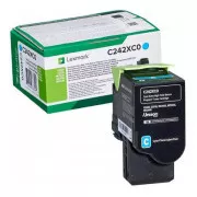 Lexmark C242XC0 - toner, cyan (azurový)