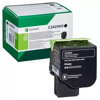 Lexmark C242XK0 - toner, black (černý) Lexmark C242XK0 - toner, black (černý)