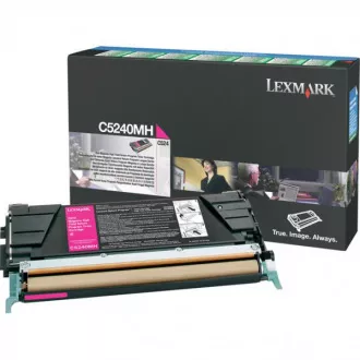 Lexmark C5240MH - toner, magenta (purpurový) Lexmark C5240MH - toner, magenta (purpurový)
