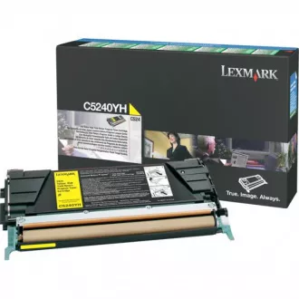 Lexmark C5240YH - toner, yellow (žlutý) Lexmark C5240YH - toner, yellow (žlutý)