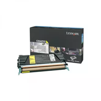 Lexmark C5342YX - toner, yellow (žlutý) Lexmark C5342YX - toner, yellow (žlutý)