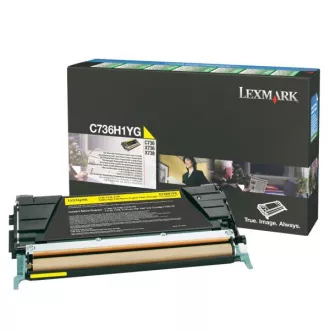 Lexmark C736H1YG - toner, yellow (žlutý) Lexmark C736H1YG - toner, yellow (žlutý)