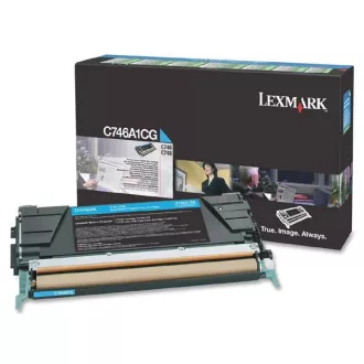 Lexmark C746 (C746A1CG) - toner, cyan (azurový)