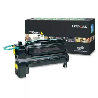 Lexmark C792A1YG - toner, yellow (žlutý) Lexmark C792A1YG - toner, yellow (žlutý)