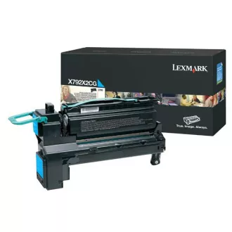Lexmark X792X2CG - toner, cyan (azurový)