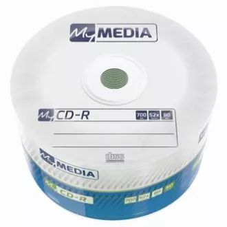 MyMedia CD-R, 69201, 50-pack, 700MB, 52x, 80min., 12cm, bez možnosti potisku, wrap, Standard, pro archivaci dat