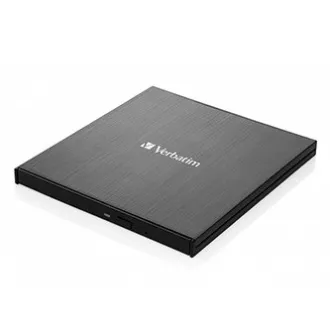 Verbatim 43886, externí CD/DVD mechanika a vypalovačka Slimline, rychlost CD(24x) DVD (8x),USB 3.2 GEN1 a USB-C Verbatim 43886, externí CD/DVD mechanika a vypalovačka Slimline, rychlost CD(24x) DVD (8x),USB 3.2 GEN1 a USB-C