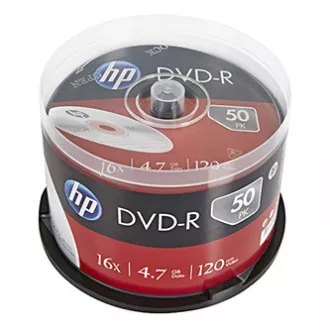HP DVD-R, DME00025-3, 69316, 4.7GB, 16x, spindle, 50-pack, bez možnosti potisku, 12cm, pro archivaci dat HP DVD-R, DME00025-3, 69316, 4.7GB, 16x, spindle, 50-pack, bez možnosti potisku, 12cm, pro archivaci dat