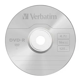 Verbatim DVD-R, Matt Silver, 43729, 4.7GB, 16x, cake box, 10-pack, bez možnosti potisku, 12cm, pro archivaci dat