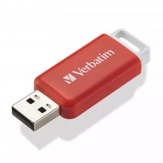 Verbatim USB flash disk, USB 2.0, 16GB, DataBar, červený, 49453, pro archivaci dat Verbatim USB flash disk, USB 2.0, 16GB, DataBar, červený, 49453, pro archivaci dat