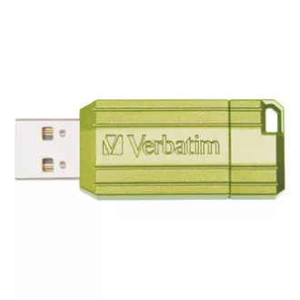 Verbatim USB flash disk, USB 2.0, 32GB, Store,N,Go PinStripe, zelený, 49958, pro archivaci dat