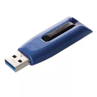 Verbatim USB flash disk, USB 3.0, 64GB, V3 MAX, Store N Go, modrý, 49807, USB A, s výsuvným konektorem Verbatim USB flash disk, USB 3.0, 64GB, V3 MAX, Store N Go, modrý, 49807, USB A, s výsuvným konektorem