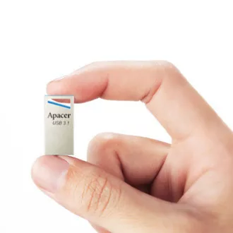 Apacer USB flash disk, USB 3.0, 128GB, AH155, stříbrný, AP128GAH155U-1, USB A, s poutkem Apacer USB flash disk, USB 3.0, 128GB, AH155, stříbrný, AP128GAH155U-1, USB A, s poutkem