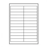 Logo etikety 100mm x 23mm, A4, matné, bílé, 24 etikety, 140g/m2, baleno po 25 ks, pro inkoustové a laserové tiskárny