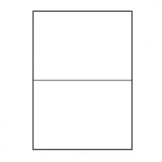 Logo etikety 210mm x 148mm, A4, matné, bílé, 2 etikety, 140g/m2, baleno po 25 ks, pro inkoustové a laserové tiskárny Logo etikety 210mm x 148mm, A4, matné, bílé, 2 etikety, 140g/m2, baleno po 25 ks, pro inkoustové a laserové tiskárny