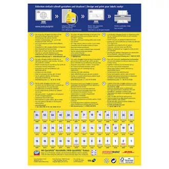 Avery Zweckform etikety 38 x 21.2 mm, A4, bílé, 65 etiket, baleno po 100 ks, 3666, pro laserové a inkoustové tiskárny, kopírky Avery Zweckform etikety 38 x 21.2 mm, A4, bílé, 65 etiket, baleno po 100 ks, 3666, pro laserové a inkoustové tiskárny, kopírky