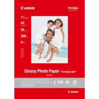 Canon Glossy Photo Paper, GP-501, foto papír, lesklý, GP-501 typ 0775B082, bílý, A4, 210 g/m2, 20 ks, inkoustový Canon Glossy Photo Paper, GP-501, foto papír, lesklý, GP-501 typ 0775B082, bílý, A4, 210 g/m2, 20 ks, inkoustový