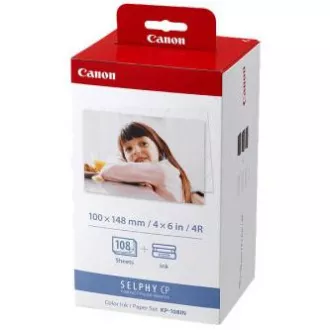 Canon Color Ink Paper Set, KP108IN, KP-108IN, foto papír, 3 balení KP36IN typ lesklý, 3115B001, bílý, CP100, 220, 300, 330, 400, 5 Canon Color Ink Paper Set, KP108IN, KP-108IN, foto papír, 3 balení KP36IN typ lesklý, 3115B001, bílý, CP100, 220, 300, 330, 400, 5