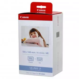 Canon Color Ink Paper Set, KP108IN, KP-108IN, foto papír, 3 balení KP36IN typ lesklý, 3115B001, bílý, CP100, 220, 300, 330, 400, 5 Canon Color Ink Paper Set, KP108IN, KP-108IN, foto papír, 3 balení KP36IN typ lesklý, 3115B001, bílý, CP100, 220, 300, 330, 400, 5