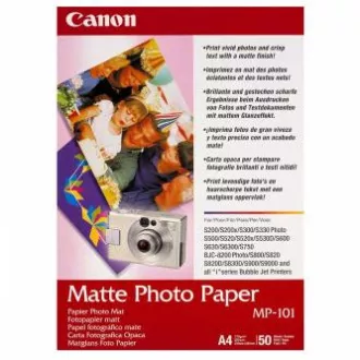 Canon Matte Photo Paper, MP-101 A4, foto papír, matný, 7981A005, bílý, A4, 170 g/m2, 50 ks, inkoustový Canon Matte Photo Paper, MP-101 A4, foto papír, matný, 7981A005, bílý, A4, 170 g/m2, 50 ks, inkoustový
