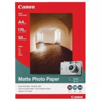 Canon Matte Photo Paper, MP-101 A4, foto papír, matný, 7981A005, bílý, A4, 170 g/m2, 50 ks, inkoustový Canon Matte Photo Paper, MP-101 A4, foto papír, matný, 7981A005, bílý, A4, 170 g/m2, 50 ks, inkoustový