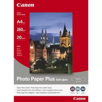 Canon Photo Paper Plus Semi-Glossy, SG-201, foto papír, pololesklý, saténový typ 1686B018, bílý, 20x25cm, 8x10", 260 g/m2, 20 ks, Canon Photo Paper Plus Semi-Glossy, SG-201, foto papír, pololesklý, saténový typ 1686B018, bílý, 20x25cm, 8x10", 260 g/m2, 20 ks,
