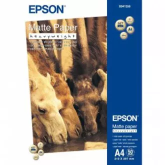 Epson Matte Paper Heavyweight, C13S041256, foto papír, matný, silný typ bílý, Stylus Photo 1270, 1290, A4, 167 g/m2, 50 ks, inkous Epson Matte Paper Heavyweight, C13S041256, foto papír, matný, silný typ bílý, Stylus Photo 1270, 1290, A4, 167 g/m2, 50 ks, inkous