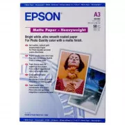 Epson Matte Paper Heavyweight, C13S041261, foto papír, matný, silný typ bílý, Stylus Photo 1270, 1290, A3, 167 g/m2, 50 ks, inkous