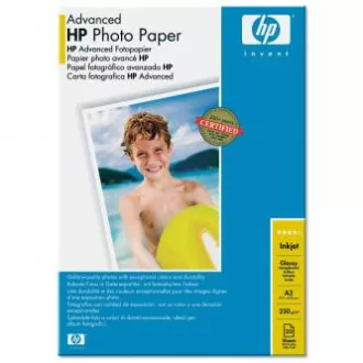 HP Advanced Glossy Photo Paper, Q8697A, foto papír, lesklý, zdokonalený typ bílý, A3, 250 g/m2, 20 ks, inkoustový HP Advanced Glossy Photo Paper, Q8697A, foto papír, lesklý, zdokonalený typ bílý, A3, 250 g/m2, 20 ks, inkoustový